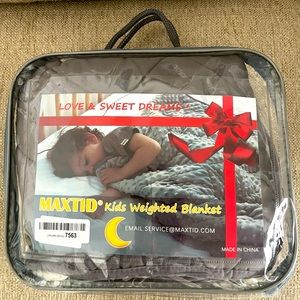 🆕 Weighted Maxtid Minky Cotton cool & warm  blanket Gray 36x48